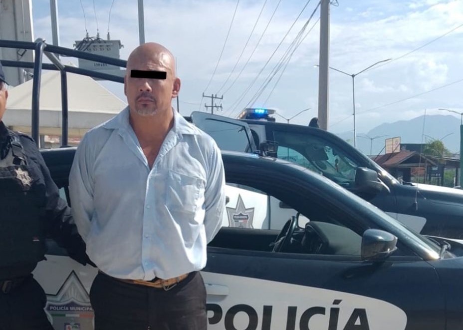 Policía de Juárez  detuvo a un hombre por el delito de amenazas en la colonia Valle Santa Isabel. Foto. Seguridad Juárez