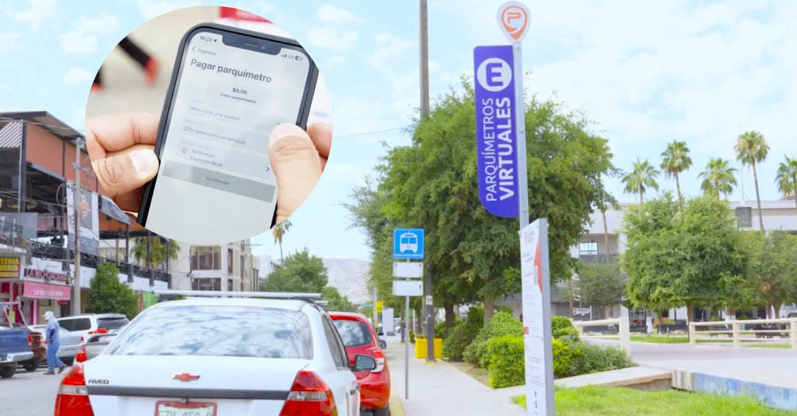 Los parquímetros virtuales se instalaron en el primer cuadro de Torreón. (Fotografía: Gobierno de Torreón)