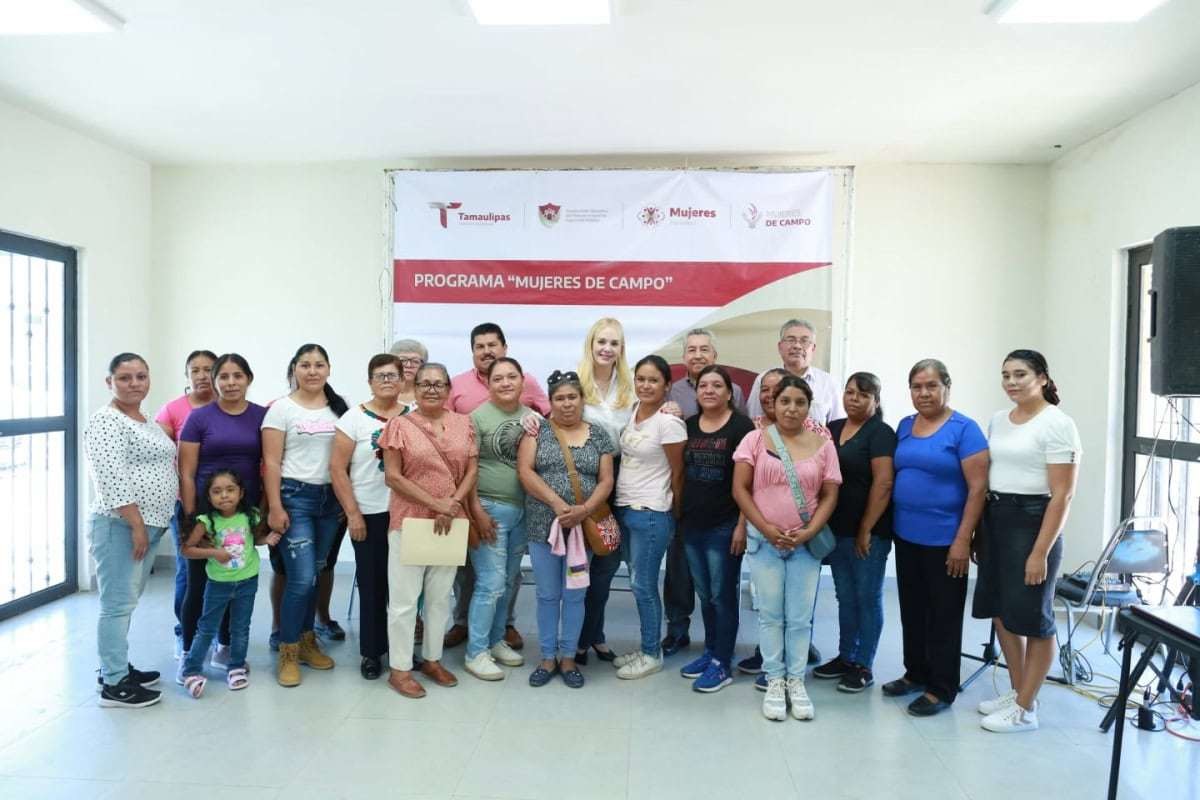 Dianaluz Gutiérrez González, directora General del Instituto de las Mujeres dio inicio al programa 'Mujeres de Campo' que beneficiará a 45 mujeres rurales de Tamaulipas. Foto: Gobierno de Tamaulipas