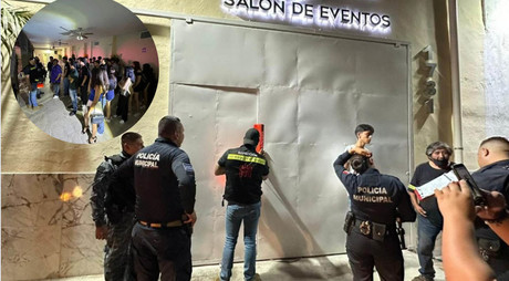 Clausuran salón de fiestas en Torreón con menores alcoholizados y drogas