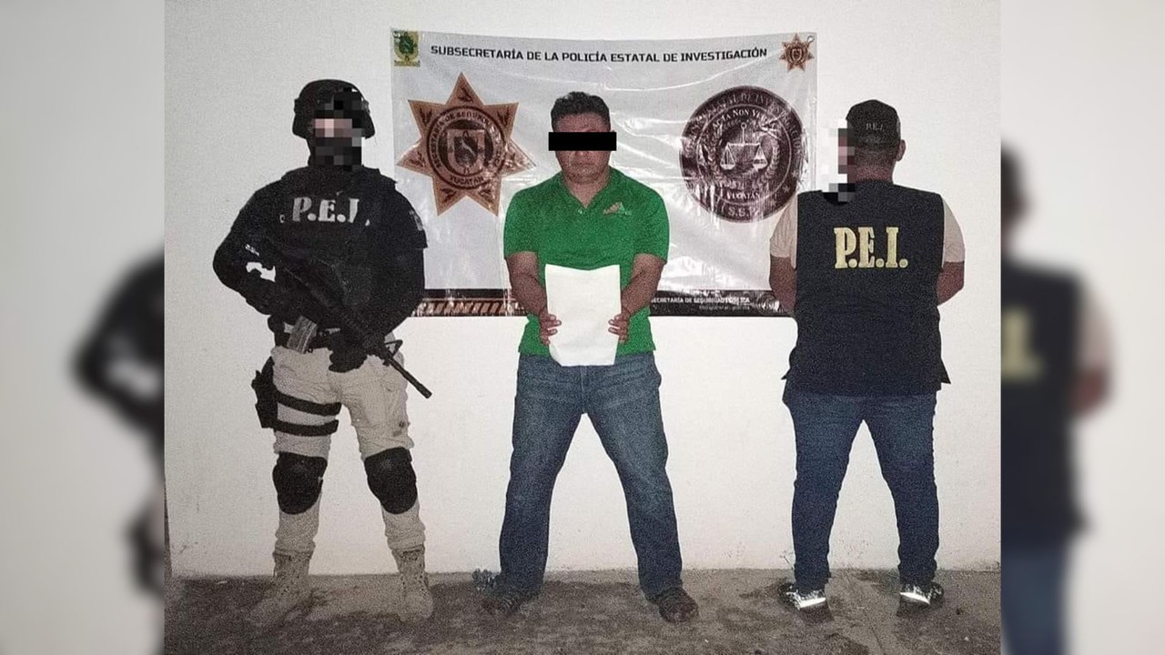 Rafael C. M. detenido por agente de PEI y la FGE Foto: Ilustrativas