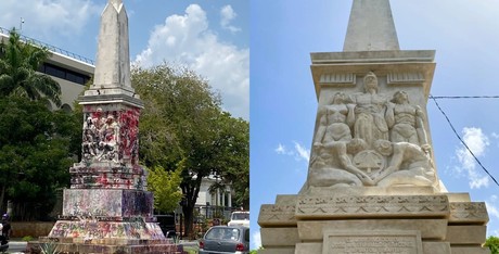 INAH finaliza restauración del obelisco a Felipe Carrillo Puerto en Mérida