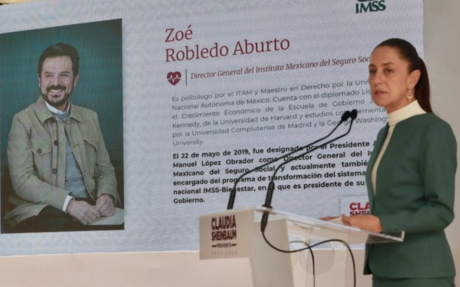 Zoé Robledo permanecerá en el IMSS, ratifica Claudia Sheinbaum
