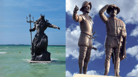 El Poseidón  de Progreso y otras polémicas estatuas de Yucatán