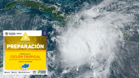 Yucatán en Alerta Amarilla por impacto del huracán Beryl