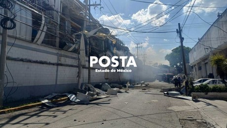 Explosión en fábrica deja cinco lesionados en Tlalnepantla (VIDEO)