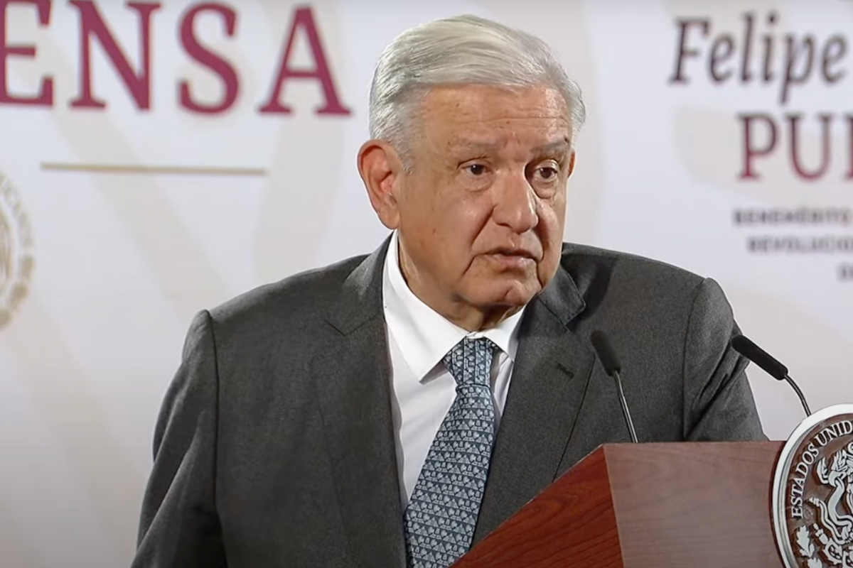 Andrés Manuel López Obrador, durante la conferencia 'mañanera' del miércoles 31 de julio. Foto: Gobierno de México