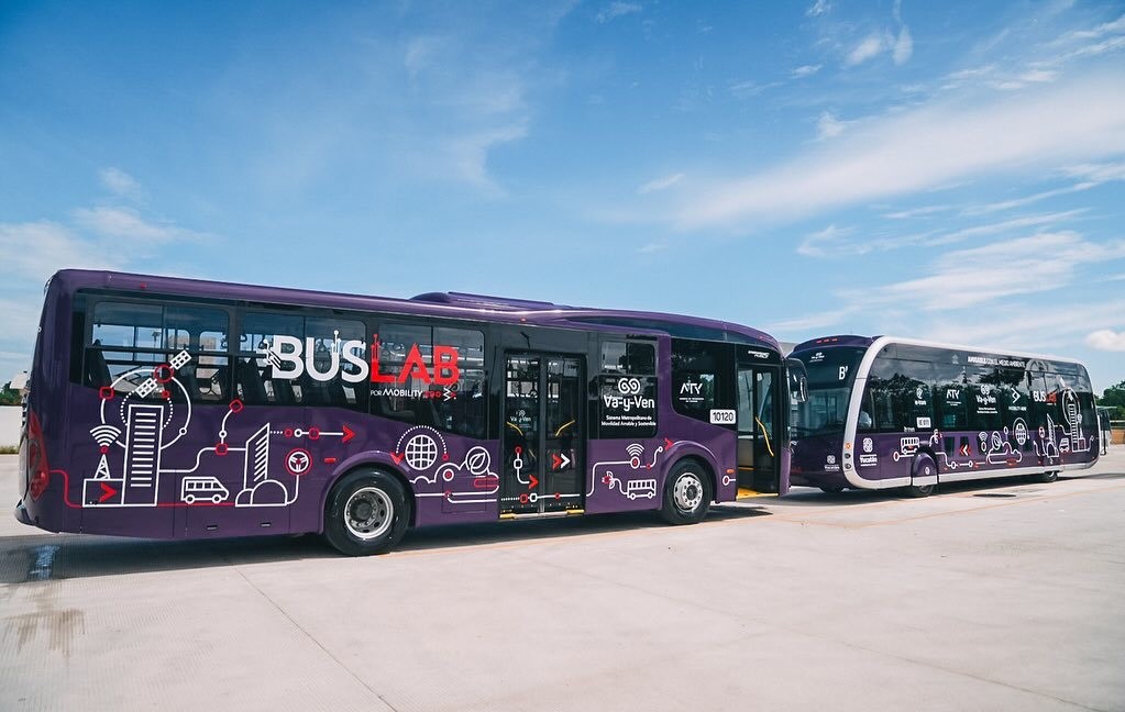 Las dos unidades de BusLab estarán circulando en la ruta periférico y el Ie tram. Foto: ATY