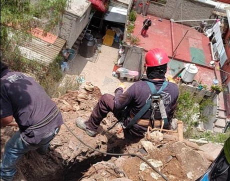 Alertan por desprendimiento de rocas en Tenayuca