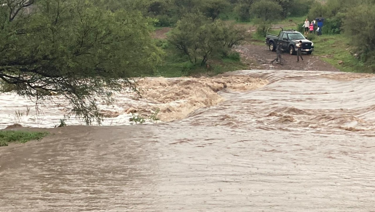 Lluvias en Durango la tarde de este jueves aumentaron la capacidad en los distintos cuerpos de agua. Foto: Cortesía.