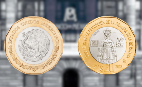 Banxico lanza moneda de 20 pesos por aniversario de Colima