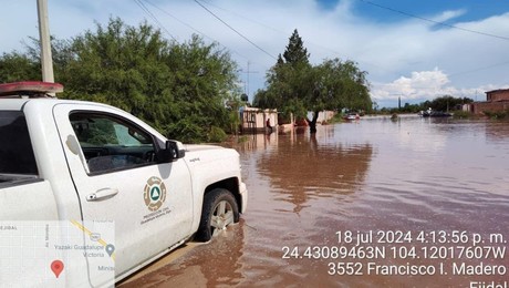 Gobierno de Guadalupe Victoria culpa a CONAGUA de inundaciones en su municipio