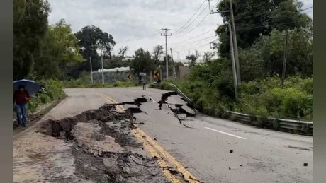 Rutas alternativas por colapso en carretera de Tenancingo