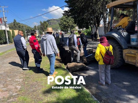 ¡Socavón en Toluca! Encuentran falla en bóveda del Río Verdiguel