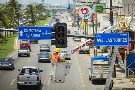 Continúa la Modernización en la Red de Semáforos de Tampico