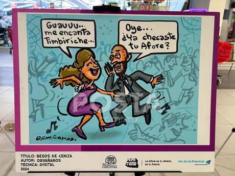 Checa tu Afore con exposición de caricaturas en Monterrey