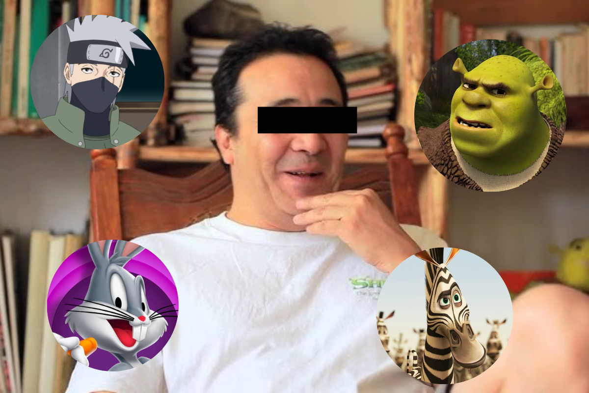 Alfonso 'N', Kakashi, Shrek, Bugs Bunny y Marty. Foto: YouTube