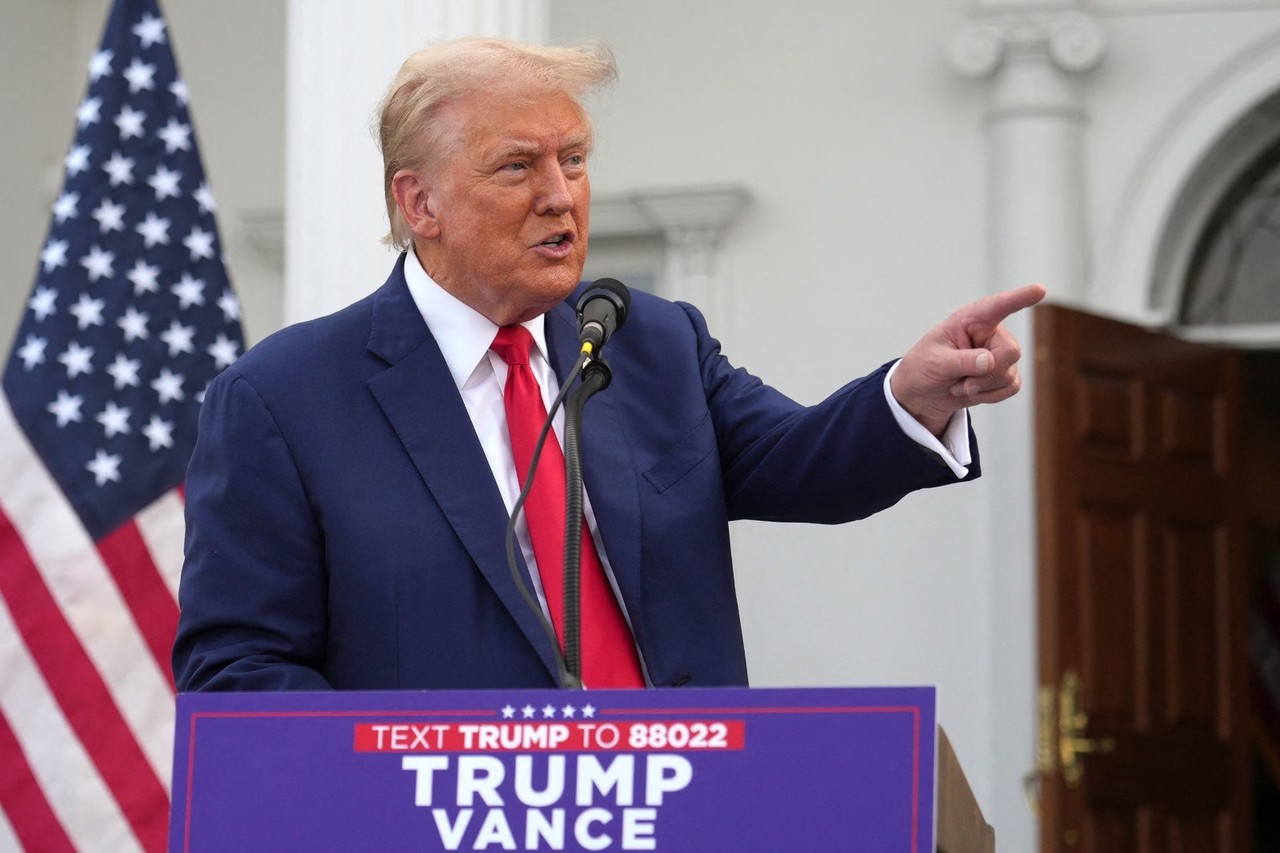 Donald Trump en conferencia de prensa en un evento de Florida. Foto: ABC.