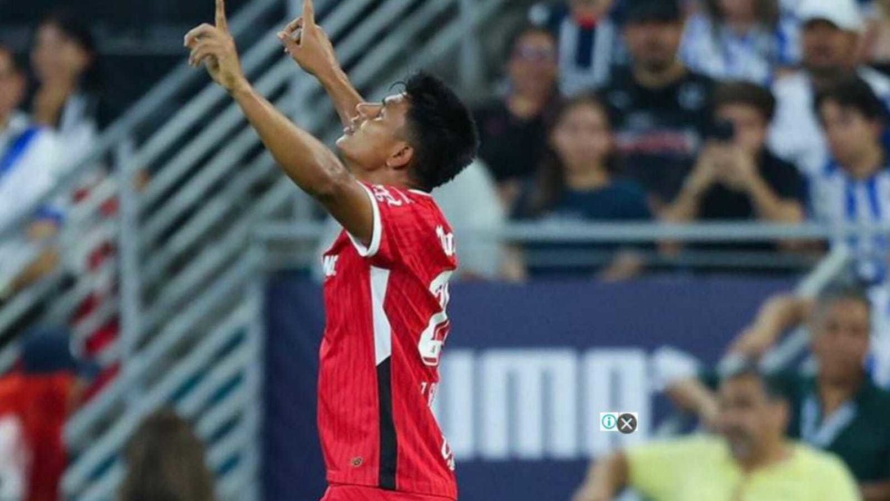 Se hizo presente la 'Ley del ex', Jesús Gallardo abrió el marcador al minuto 5. Foto: Toluca FC