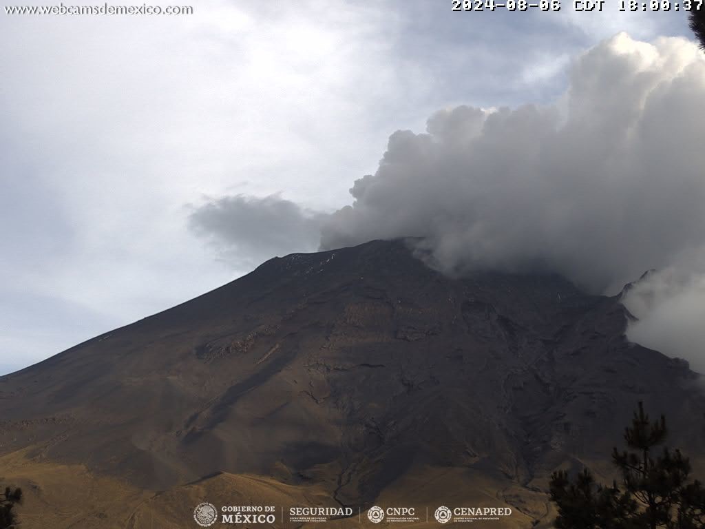 El Semáforo de Alerta Volcánica del Popocatépetl se encuentra en Amarillo Fase 2. Imagen: CENAPRED