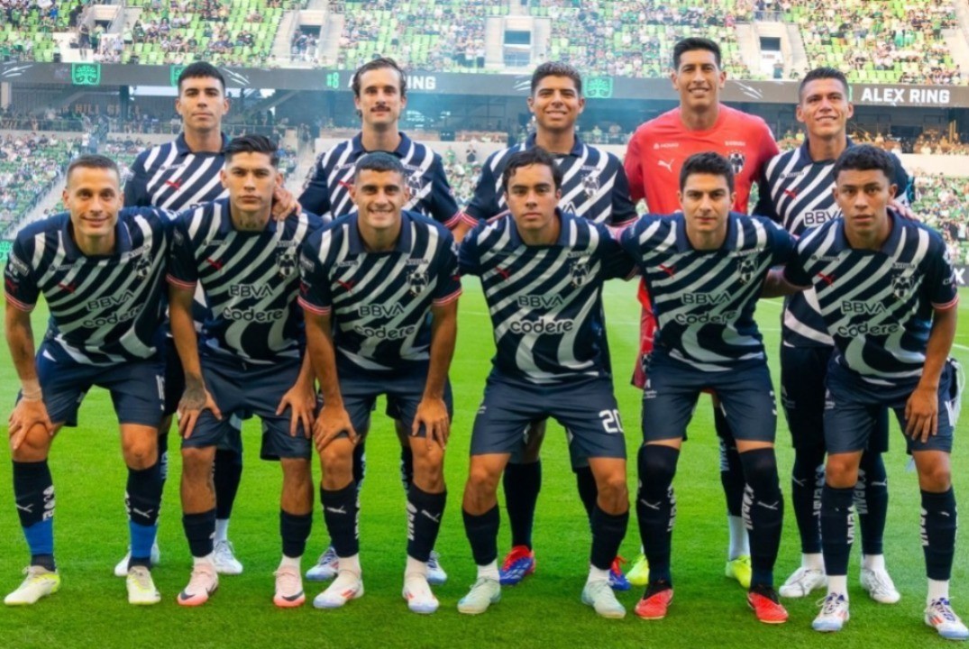 El equipo titular de Rayados que participó en la Leagues Cup 2024. Foto: X @Rayados