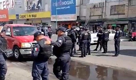 Fuerte operativo en la terminal de Toluca