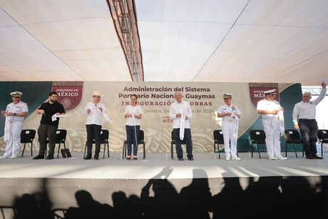 Inauguración de obras del Sistema Portuario Nacional en Guaymas Sonora