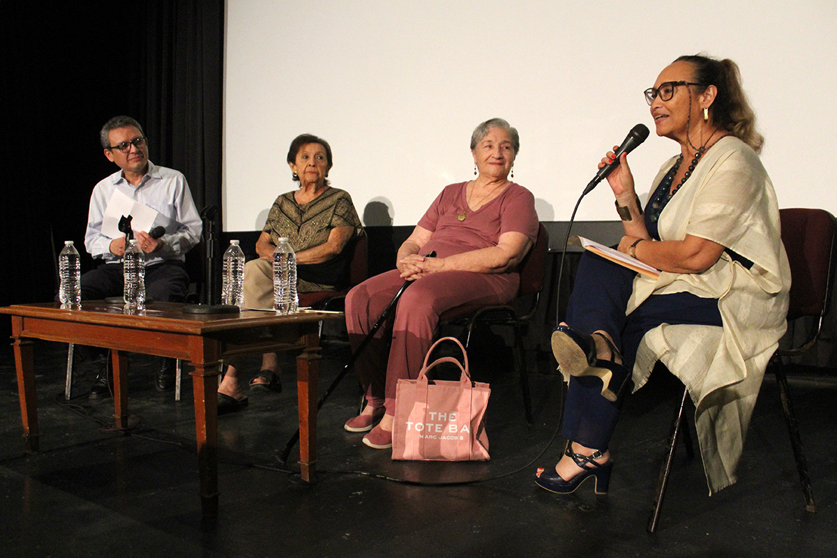 Eglé Mendiburu y Conchi Roche en la Cineteca Manuel Barbachano Ponce Foto: Cortesía