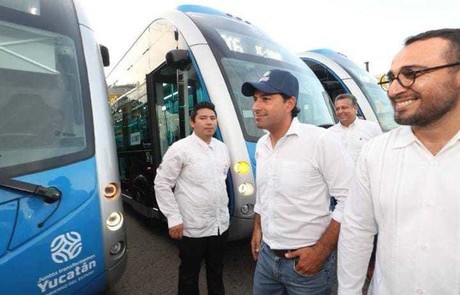 Presentan cuarta ruta 100% eléctrica del IE-TRAM para conectar Mérida con Umán