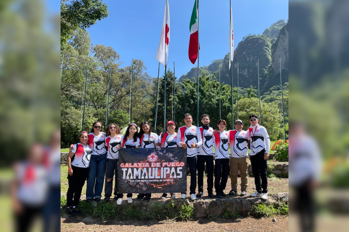 Participa Cruz Roja Tamaulipas en Campamento Nacional de Juventud