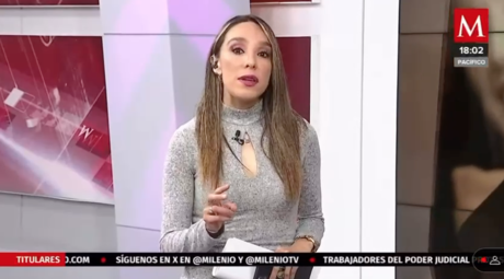 Conductora de Milenio sufre desvanecimiento durante noticiero en vivo (VIDEO)