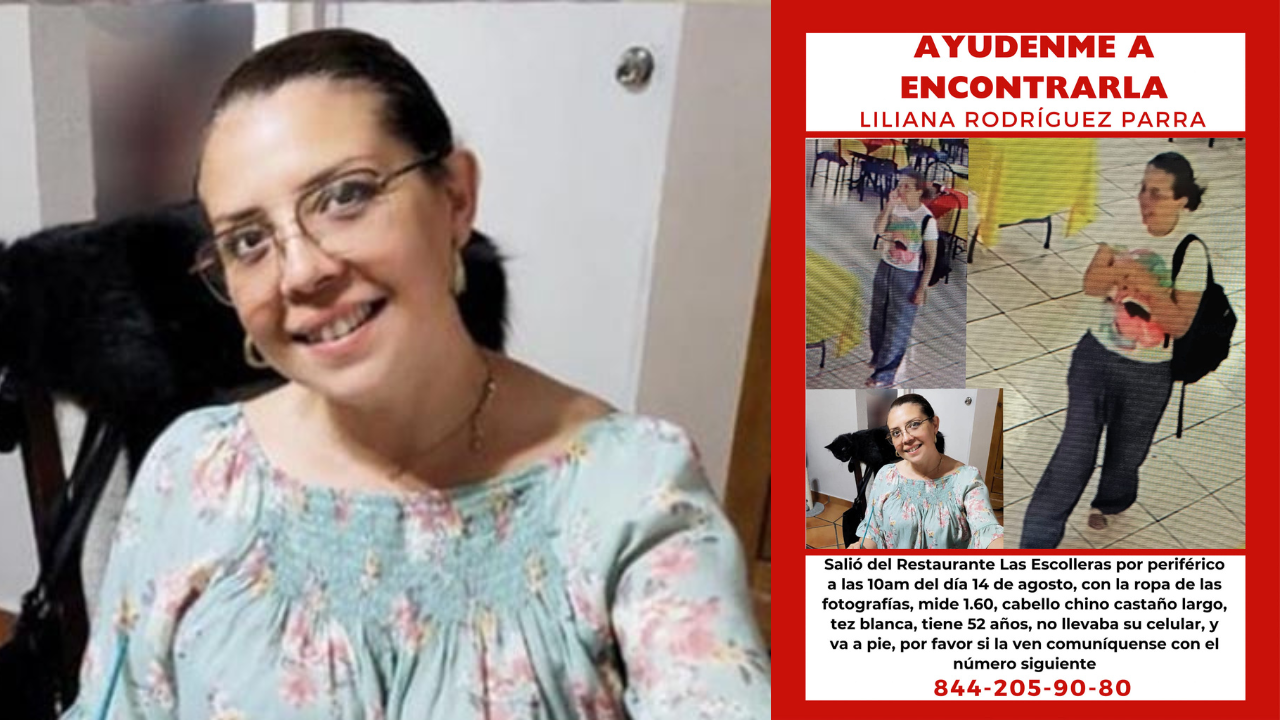 Localizan a Liliana Rodríguez Parra, mujer desaparecida en Saltillo / Foto: Redes Sociales