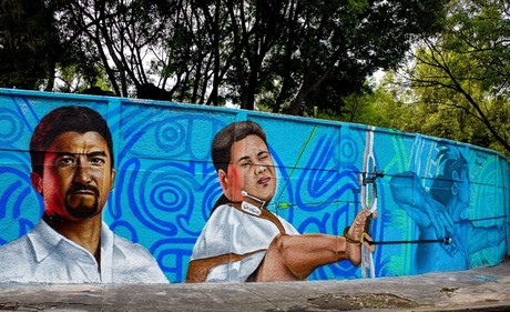 Es turno de los Juegos Paralímpicos, pintan murales en honor a los atletas