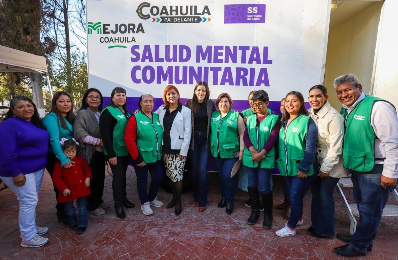 Brigada de Salud Mental en Coahuila. Foto de Gobierno.