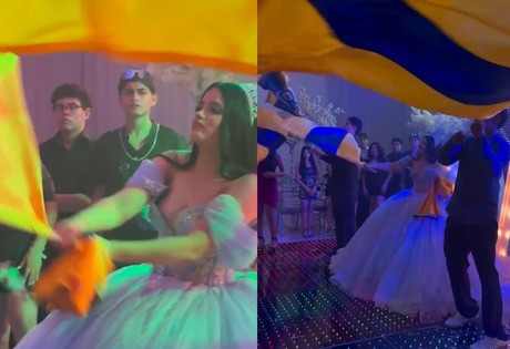 Quinceañera cambia a chambelanes por Barra Libres y Lokos de Tigres (VIDEO)