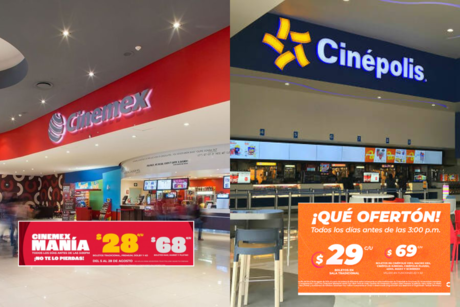 ¡Cine a menos de treinta pesos! Conoce aquí las ofertas de Cinépolis y Cinemex