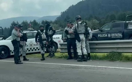 Operativo de seguridad en carretera México-Toluca tras protesta