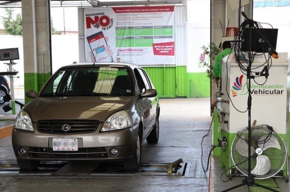 El Programa de Verificación Vehicular busca reducir la cantidad de contaminantes. Imagen: Ambiente Edomex.