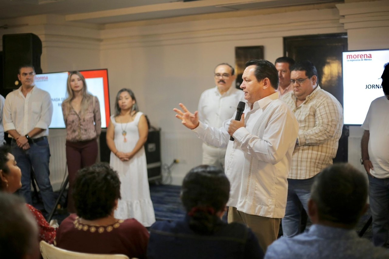 Morena Yucatán realizó un encuentro como parte de sus talleres de capacitación Foto: Cortesía