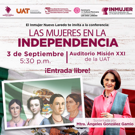 INMUJER presenta conferencia sobre el papel de las mujeres en la Independencia