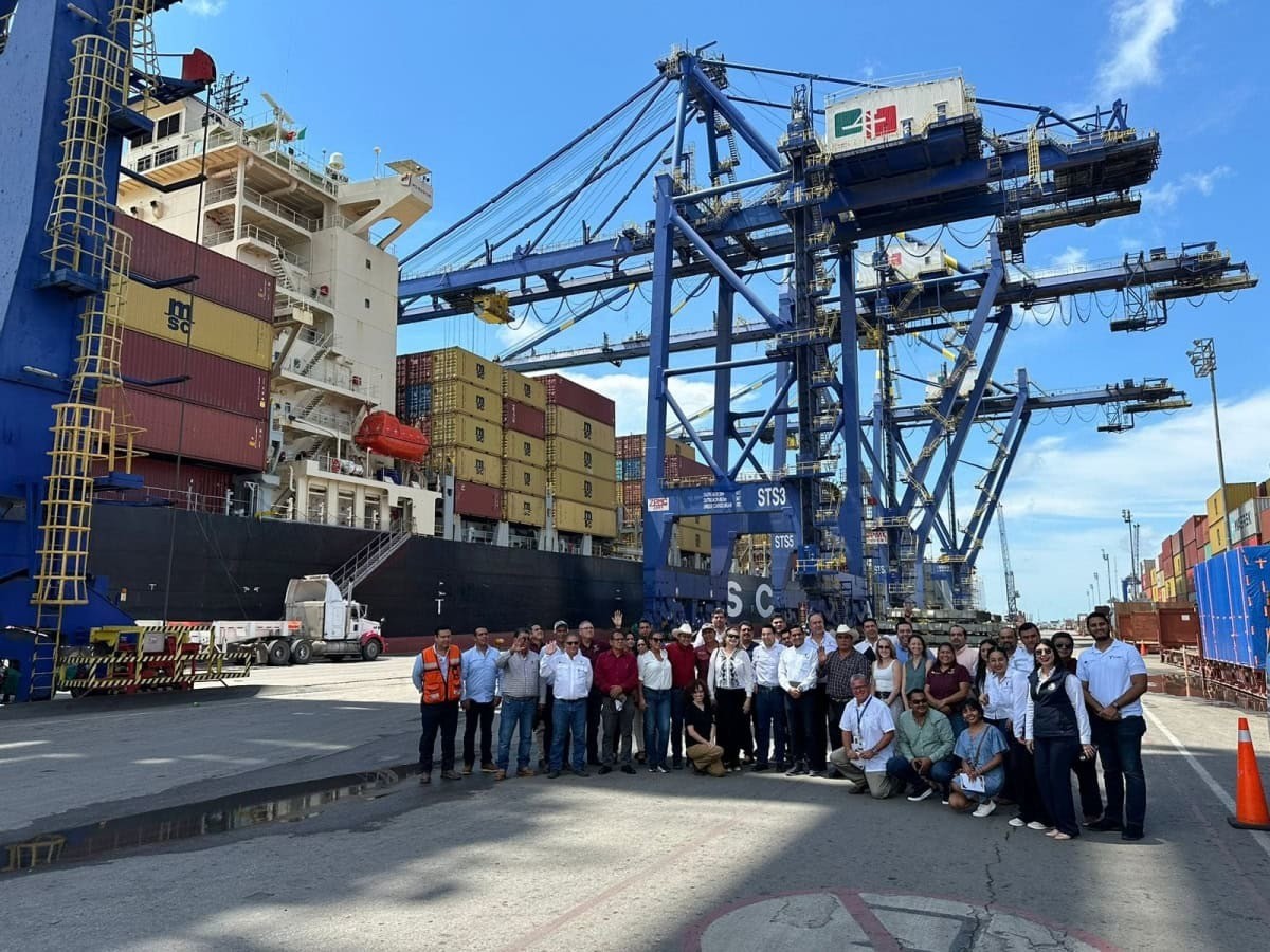 “Taller Marítimo Portuario en el sector agropecuario y forestal de Tamaulipas”, se llevó a cabo en el puerto de Altamira. Foto: gobierno deTamaulipas