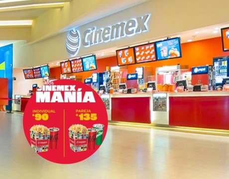 Por Cinemex Manía habrá combos con descuento