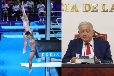 AMLO Felicita Osmar Olvera y Juan Celaya por medalla de plata en París 2024