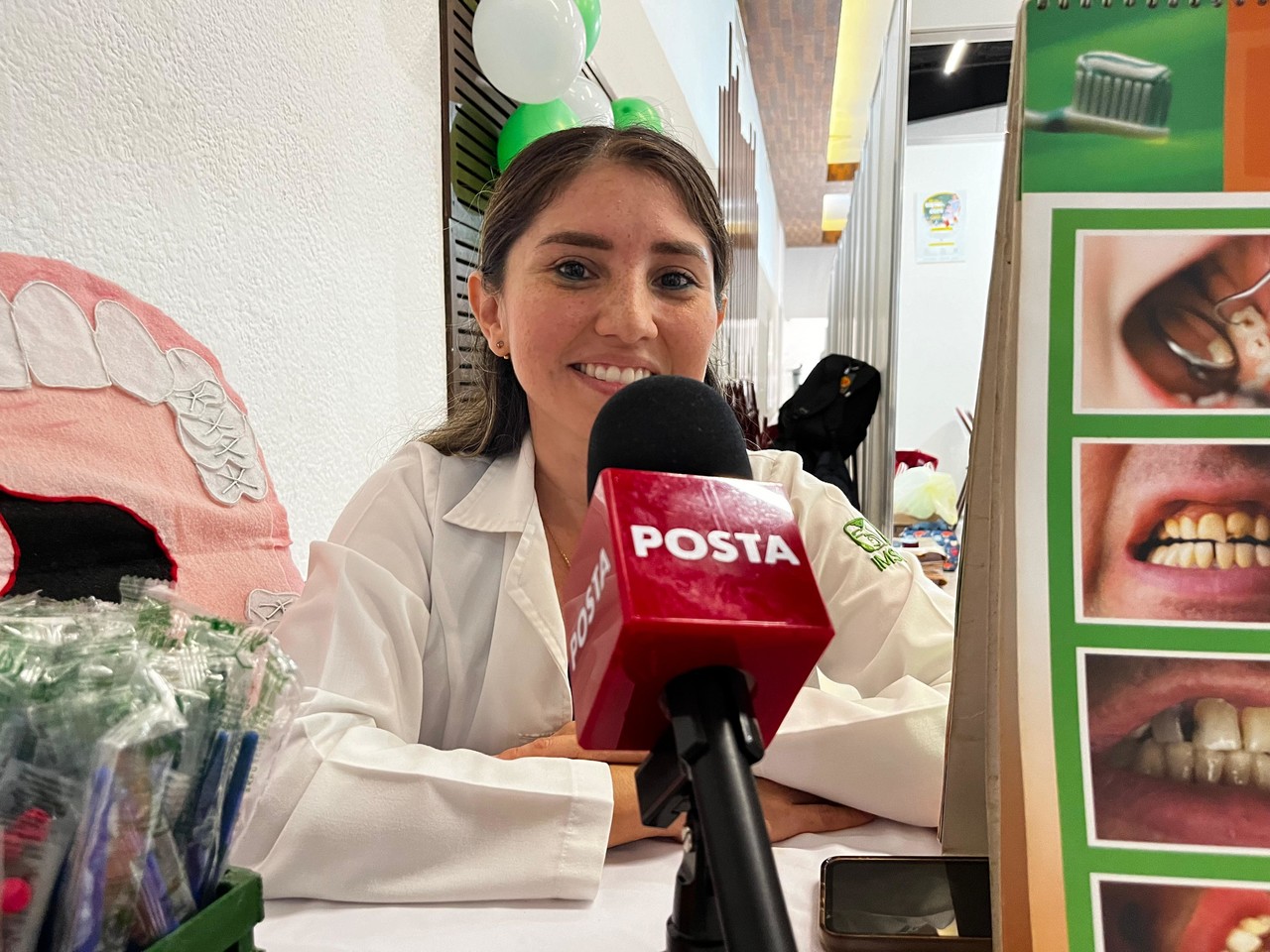 Érika Jiménez, promotora de salud bucal. Foto: Irving Gil