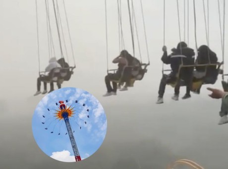 Personas quedan atrapadas en sillas voladoras de Six Flags México (VIDEO)