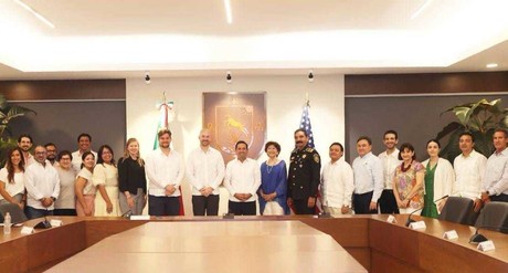 Gobernador Mauricio Vila Dosal se reúne con cónsul de Estados Unidos en Mérida