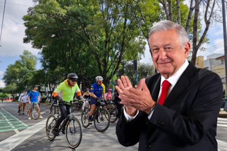 Cambian ruta del 'Muévete en Bici' por informe presidencial en el Zócalo