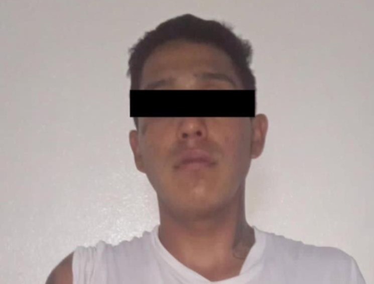 El joven de 22 años detenido por las autoridades del municipio de Santa Catarina. Foto: Policía de Santa Catarina.