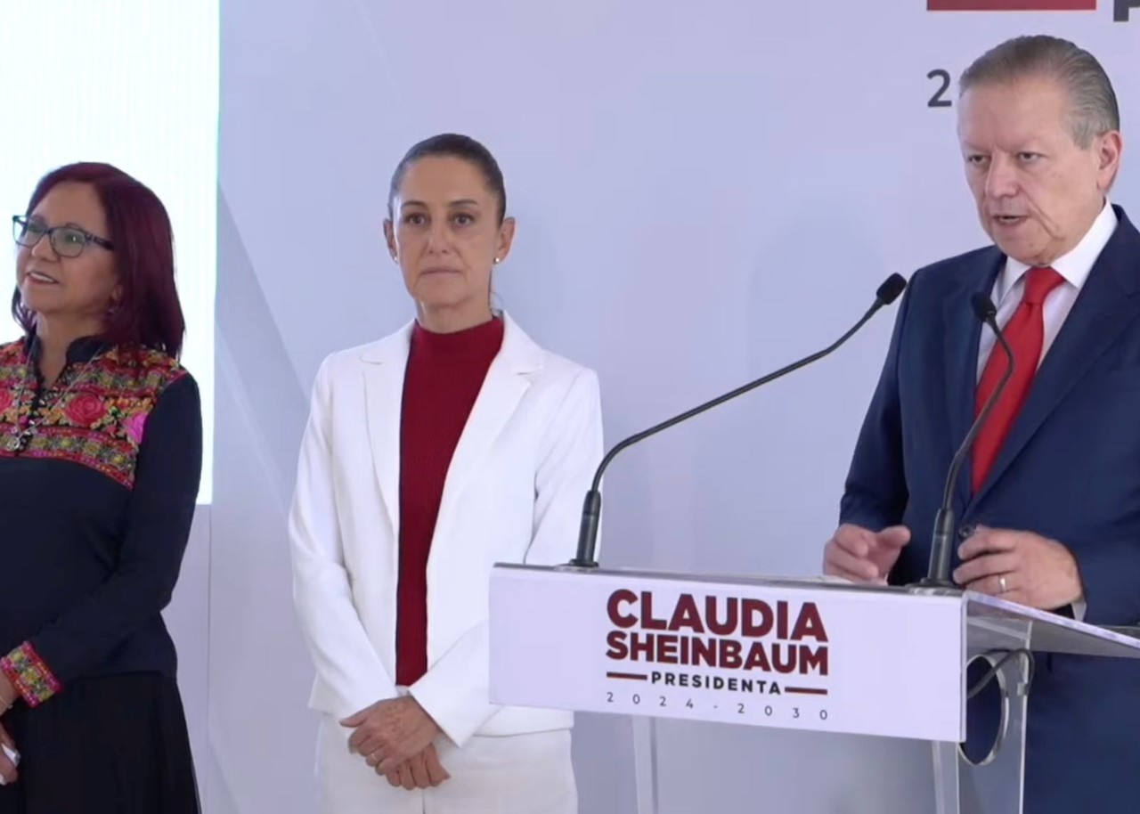 Leticia Ramírez, Claudia Sheinbaum y Arturo Zaldívar. Foto: Captura de pantalla