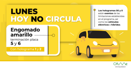 ¡Ojo! Estos son los autos que no circulan este lunes 19 de agosto